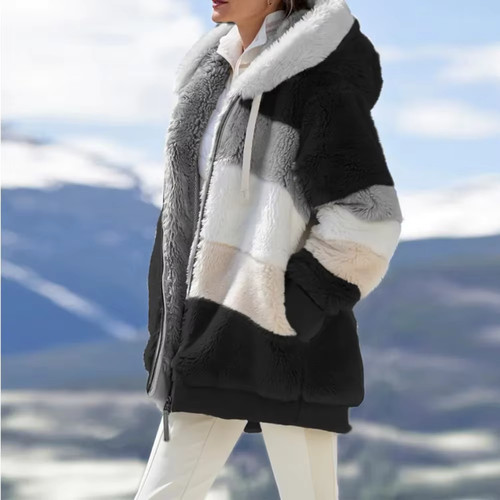 Women winter hooded coat - women's,