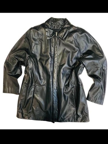 Women leather coat - women’s,